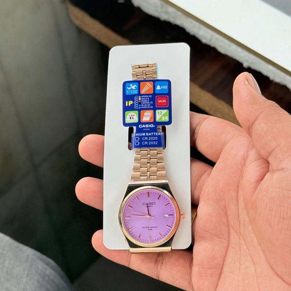 The CABA Elegant Dial Stainless Steel Analog Watch for Men & Women | Water Resistant, Date Display