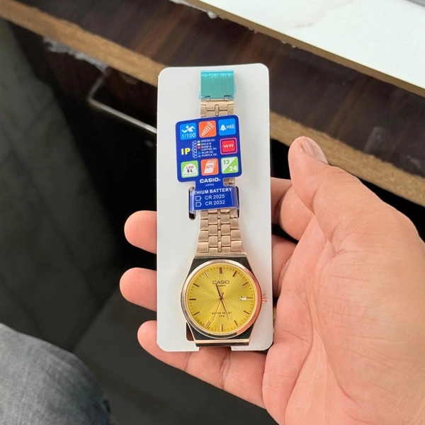 The CABA Elegant Dial Stainless Steel Analog Watch for Men & Women | Water Resistant, Date Display