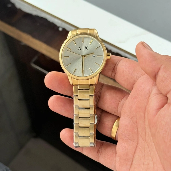 The CABA Elegant Dial Stainless Steel Analog Watch for Men & Women | Water Resistant, Date Display