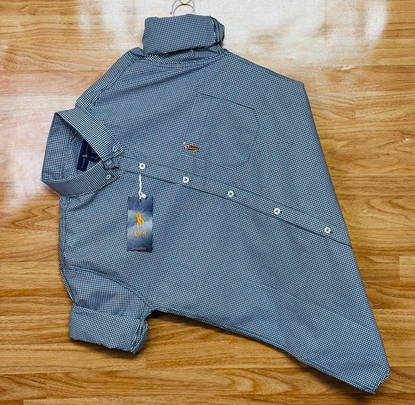 The Caba RL POLO Shirt Regular fit  Checkd Formal Shirt - XL-42