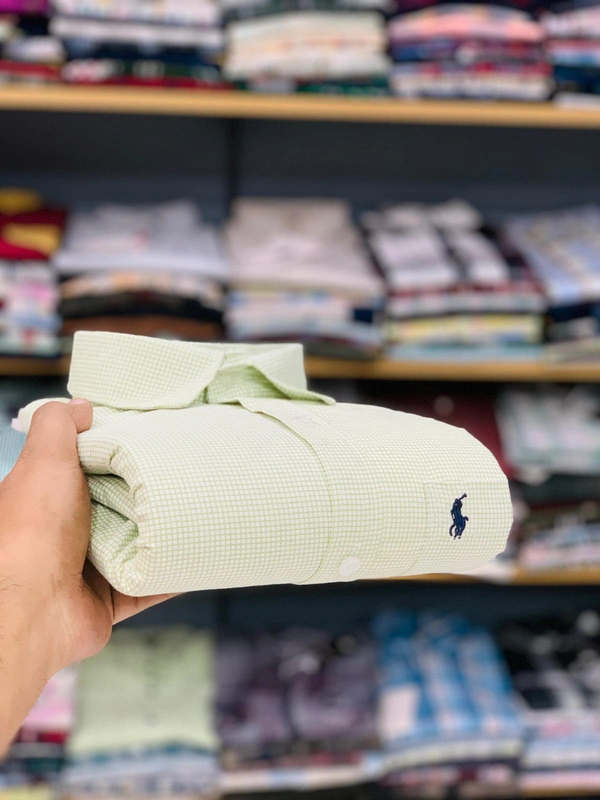 The Caba RL POLO Shirt Regular fit  Checkd Formal Shirt - XL-42