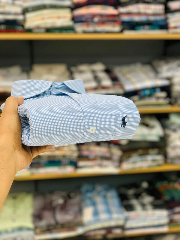 The Caba RL POLO Shirt Regular fit  Checkd Formal Shirt - XL-42