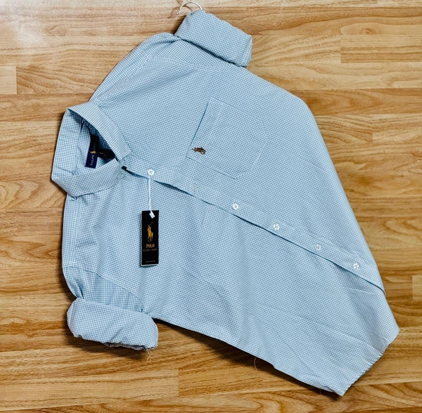 The Caba RL POLO Shirt Regular fit  Checkd Formal Shirt - XL-42