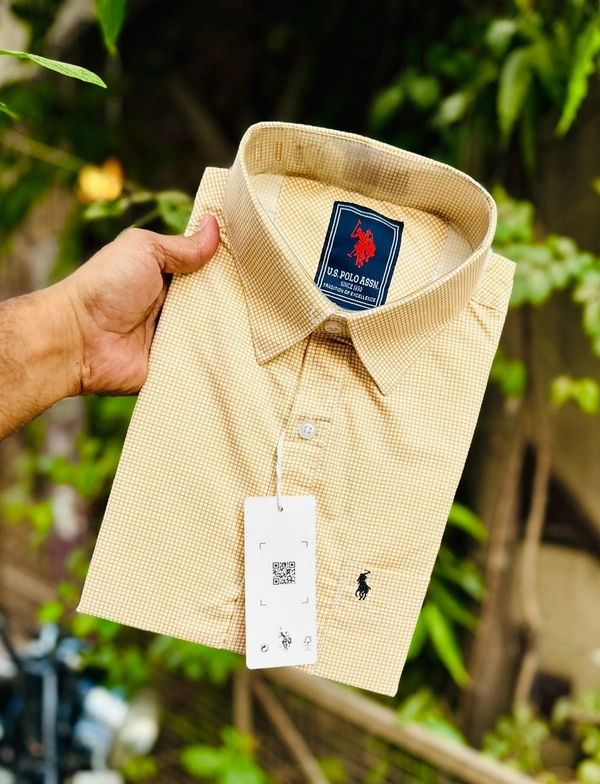 The Caba RL POLO Shirt Regular fit  Checkd Formal Shirt - XL-42