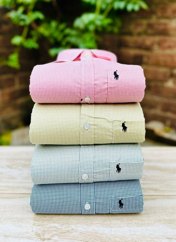 The Caba RL POLO Shirt Regular fit Checkd Formal Shirt (Pack Of 4) - XXL-44