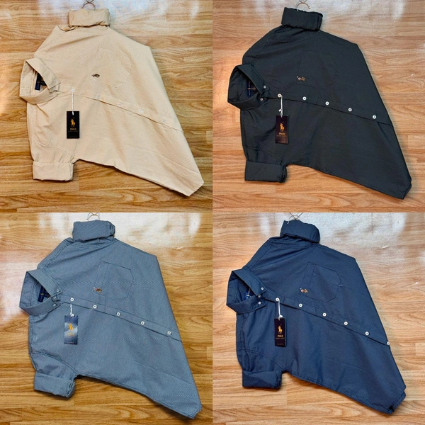 The Caba RL POLO Shirt Regular fit  Checkd Formal Shirt  (Pack Of 4) - XXL-44