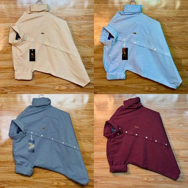 The Caba RL POLO Shirt Regular fit  Checkd Formal Shirt  (Pack Of 4) - L-40