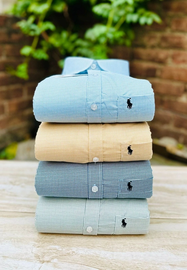 The Caba RL POLO Shirt Regular fit Checkd Formal Shirt (Pack Of 4) - XXL-44