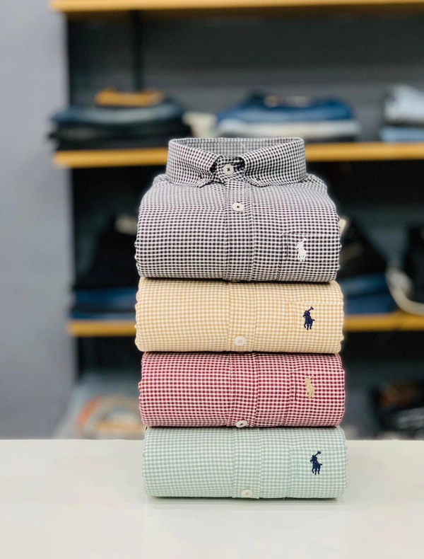 The Caba RL POLO Shirt Regular fit Checkd Formal Shirt (Pack Of 4) - XXL-44