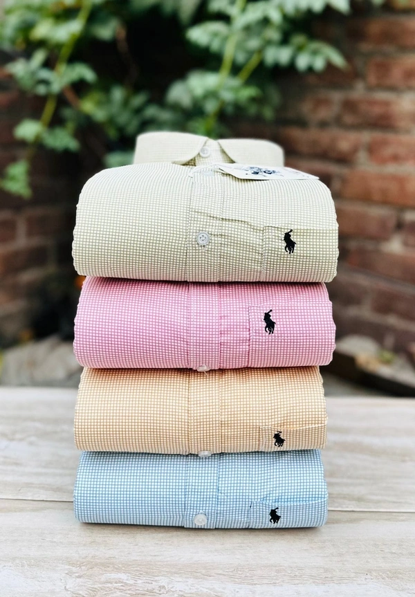 The Caba RL POLO Shirt Regular fit Checkd Formal Shirt (Pack Of 4) - XXL-44