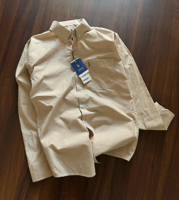 The Caba RL POLO Shirt Regular fit Gingham Checkd Formal Shirt - XXL-44