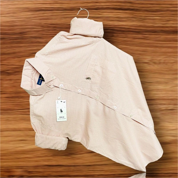 The Caba RL POLO Shirt Regular fit Gingham Checkd Formal Shirt - M-38