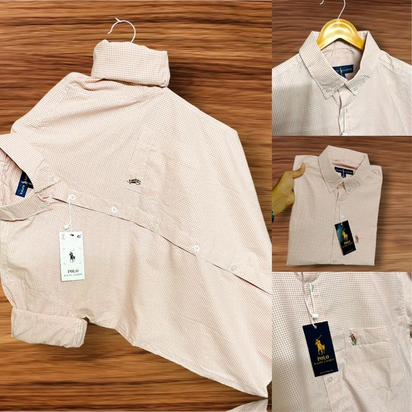 The Caba RL POLO Shirt Regular fit Gingham Checkd Formal Shirt - XL-42