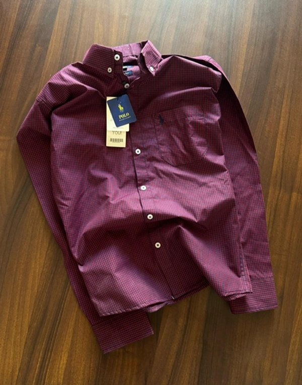 The Caba RL POLO Shirt Regular fit Gingham Checkd Formal Shirt - L-40