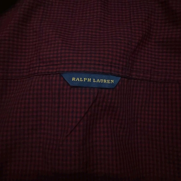 The Caba RL POLO Shirt Regular fit Marron Checkd Formal Shirt - L-40