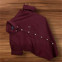 The Caba RL POLO Shirt Regular fit Marron Checkd Formal Shirt - XL-42