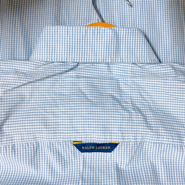 The Caba RL POLO Shirt Regular fit Sky Blue Checkd Formal Shirt - M-38