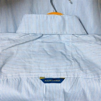 The Caba RL POLO Shirt Regular fit Sky Blue Checkd Formal Shirt - XXL-44