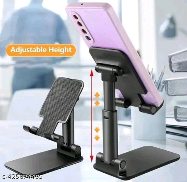 Cell Phone Stand, Angle Height Adjustable for Desk, Foldable Cell Phone Holder, Cradle, Dock, Tablet Stand, Case Friendly Compatible with Phone/iPad/Kindle/Tablet