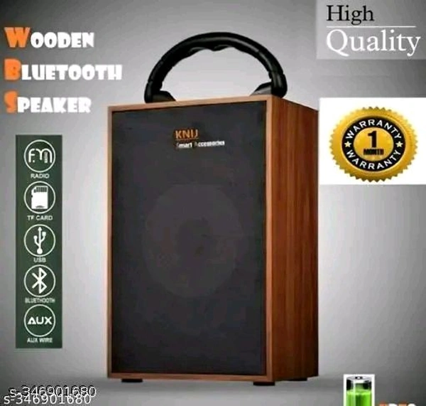 Ad Wooden Bluetooth Speaker With Dolby Sound Effect 