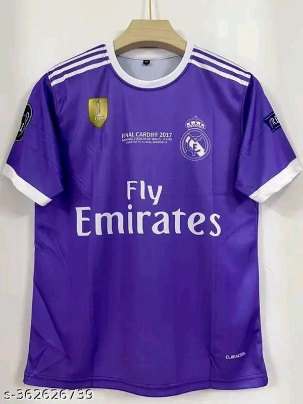 "Flash back to greatness with the iconic Purple Ronaldo 7 Real Madrid jersey. Stylish, comfortable, and unforgettable—just like CR7’s prime. A must-have for every Madridista. COD & quick delivery across India!"