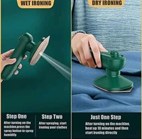 Mini Portable Handheld Steam Iron | Compact Travel Garment Steamer | Foldable, Lightweight | Suitable for Clothes, Curtains, Fabrics (Multi-Color)