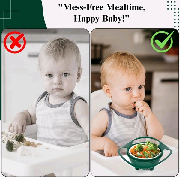 360° Spill-Proof Gyro Bowl for Kids