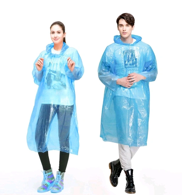 Reusable Family Rain Poncho – Waterproof Hooded - Malibu, S