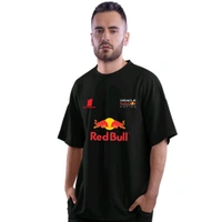 Selvy ™ Red Bull Special Unisex Motorsport Oversized T-Shirt - Black, M