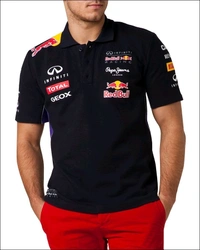 Selvy Red Bull Special Unisex Motorsport Coller T-Shirt - Black, M