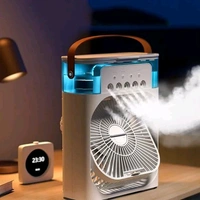 Mini Air Cooler With 3-speed Fan. Portable USB - White, Free Size