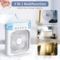 Mini Air Cooler With 3-speed Fan. Portable USB - White, Free Size