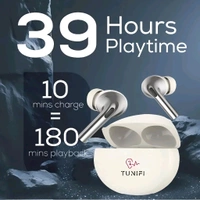 Primium White Gaming Earbuds,20hr Backup,Dual Speaker