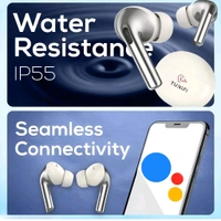 Primium White Gaming Earbuds,20hr Backup,Dual Speaker