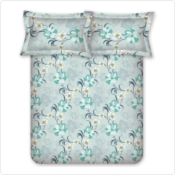 Bombay Dyeing Single Bed Cotton Bedsheets - 1.50 M X 2.24 M, Design A