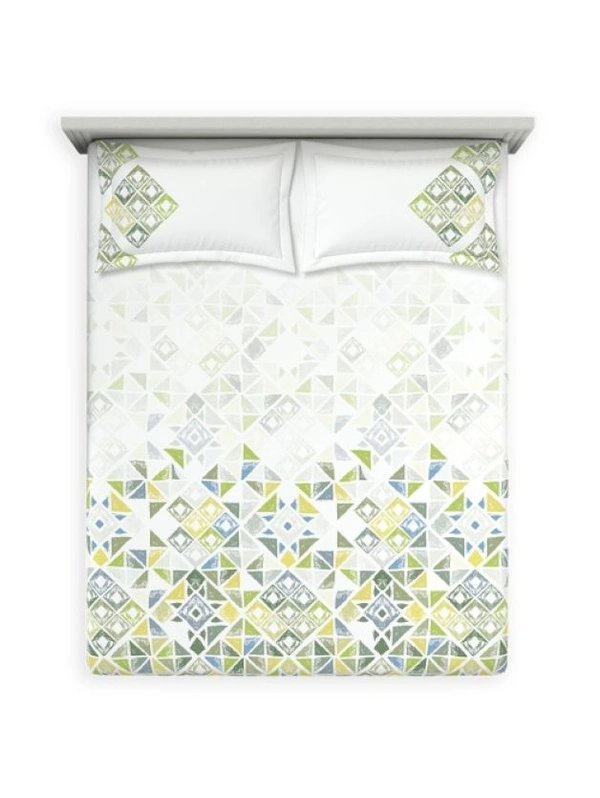 Ddecor Bedsheet King Size Bedsheet Digital Print Floral Bedsheet 9 Feet X 9 Feet With 2 Pillow Cover - 2.74 M X 2.74 M