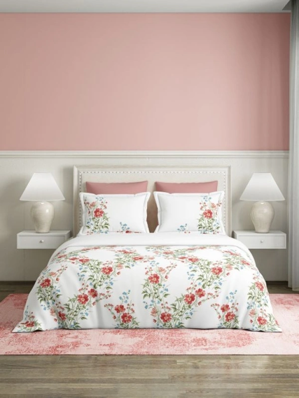 Ddecor Bedsheet King Size Bedsheet Digital Print Abstract Bedsheet 108 X 108 Inch With 2 Pillow Cover 