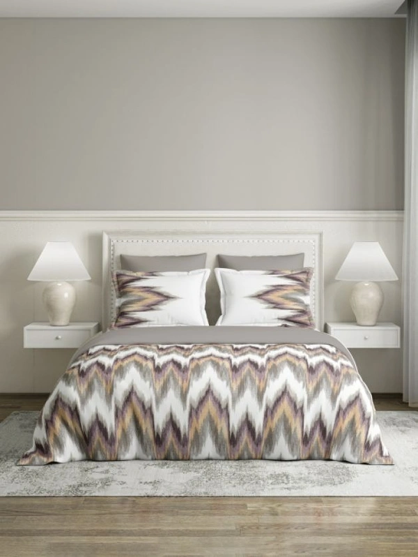 Ddecor Bedsheet King Size Bedsheet Digital Print Floral Bedsheet 108 X 108 Inch With 2 Pillow Cover - 2.74 M X 2.74 M