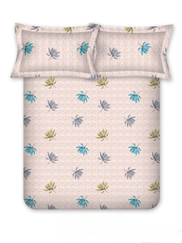 Bombay Dyeing Double bed Cotton Bedsheets - 2.24 M X 2.54 M