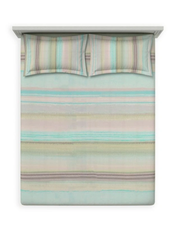 Ddecor Super King Size Bedsheet 3 Meter X 3 Meter With 2 Pillow Covers Cotton Bed Sheet - 3.00 M X 3.00 M - 3.00 M X 3.00 M