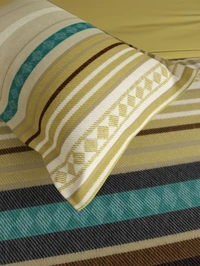 Ddecor Super King Size Bedsheet 120 inch X 120 inch With 2 Pillow Covers Cotton Bed Sheet - 3.00 M X 3.00 M - 3.00 M X 3.00 M