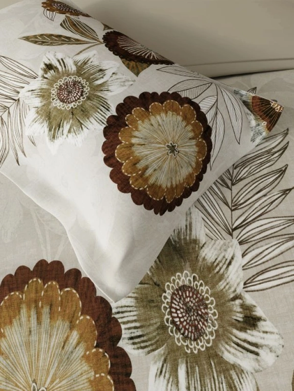 Ddecor Bedsheet King Size Bedsheet Digital Print Floral Bedsheet 2.74 Meter X 2.74 Meter With 2 Pillow Cover - 2.74 M X 2.74 M