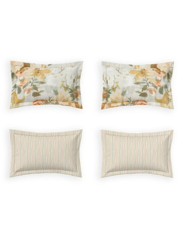 Ddecor Bedsheet King Size Double bed Sheet With 4 Pillow Covers - 2.74 M X 2.74 M