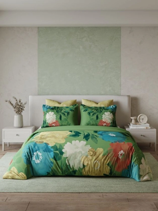 Ddecor Bedsheet King Size Double bed Sheet Orion 5 Pcs Set  With 4 Pillow Covers