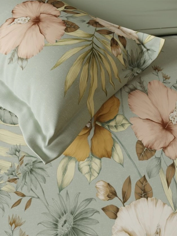 Ddecor King Size Cotton Bedsheets with 4 Pillow covers - 2.74 M X 2.74 M