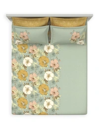 Ddecor King Size Cotton Bedsheets with 4 Pillow covers - 2.74 M X 2.74 M