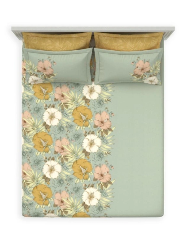 Ddecor King Size Cotton Bedsheets with 4 Pillow covers - 2.74 M X 2.74 M
