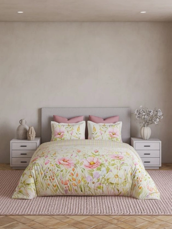 Ddecor King Size Cotton Bedsheets - 2.74 M X 2.74 M