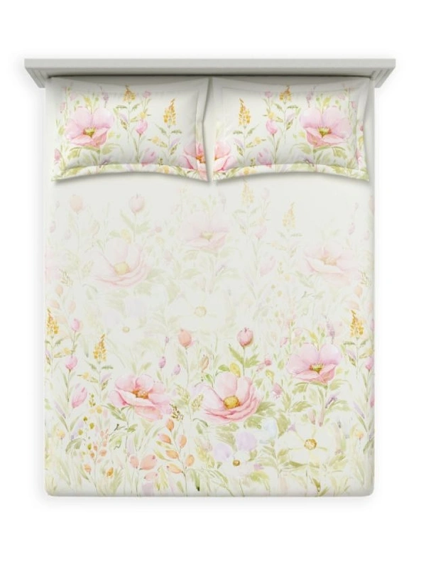 Ddecor King Size Cotton Bedsheets - 2.74 M X 2.74 M