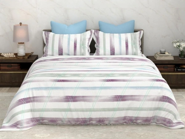 Bombay Dyeing King Size Bedsheet Cotton Bed Sheet 108 X 108 Inch With 2 Pillow Covers